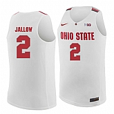 Ohio State Buckeyes #2 Musa Jallow White College Basketball Jersey Dzhi,baseball caps,new era cap wholesale,wholesale hats